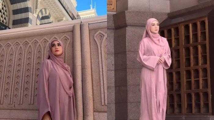 RUTIN UMRAH - Artis Celine Evangelista yang kini menjadi seorang mualaf. Ia menginginkan rutin umrah setiap bulan. Foto disadur dari Instagram pribadinya pada Kamis (17/4/2025).