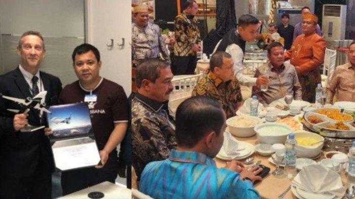 Pengusaha Andi Syamsuddin Arsyad atau Haji Isam (duduk, ketiga dari kanan) saat menghadiri pernikahan putra Menteri Pertanian Andi Amran Sulaiman, Andi Amar Maruf Sulaiman dengan Ihsani Nurul Izzah di Hotel Claro, Makassar, Sulsel, Sabtu (24/2/2024). Tampak dia semeja dengan Panglima TNI Agus Subiyanto, Wakil Menteri Pertahanan Letjen TNI (Purn) Muhammad Herindra, Wakapolri Komjen Pol Agus Andrianto, Kapolda Sulsel Irjen Pol Andi Rian R Djajadi, Pangdam XIV/Hasanuddin Mayjen TNI Bobby Rinal Makmun, dan mantan Gubernur Sulsel Andi Sudirman Sulaiman.