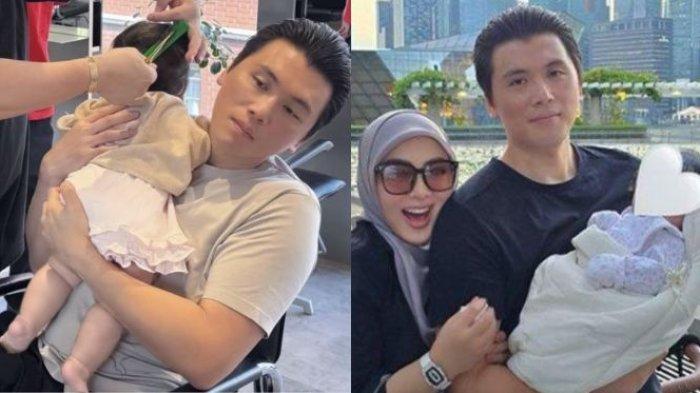 AKTIVITAS CUCU KONGLOMERAT - Bayi Syahrini dan Reino Barack saat melakukan cukur rambut terbang jauh-jauh dari Singapura ke Jepang hanya demi mencukur rambut, Sabtu (7/6/2025). Cucu konglomerat Rosano Barack itu tampak menggunakan berbagai fasilitas mewah menunjang keberangkatannya.