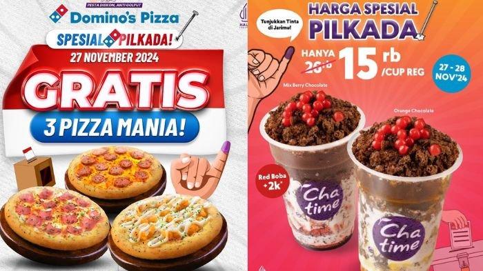Daftar promo Pilkada 2024, mulai dari diskon hingga buy 1 get 1