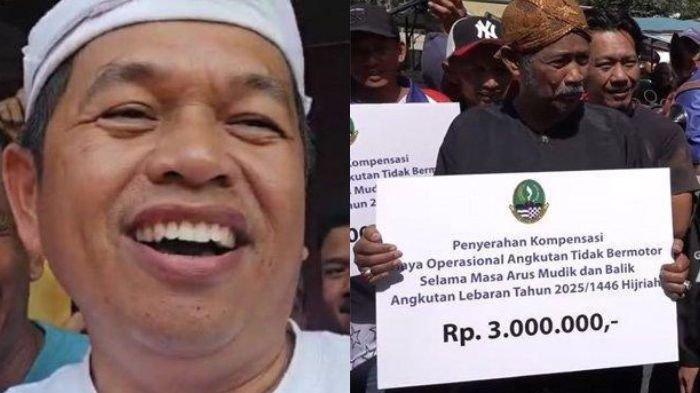 THR DEDI MULYADI - Gubernur Jawa Barat Dedi Mulyadi beri THR Rp3 Juta untuk tukang andong dan becak jelang Lebaran 2025. Syarat penerimanya unik.
