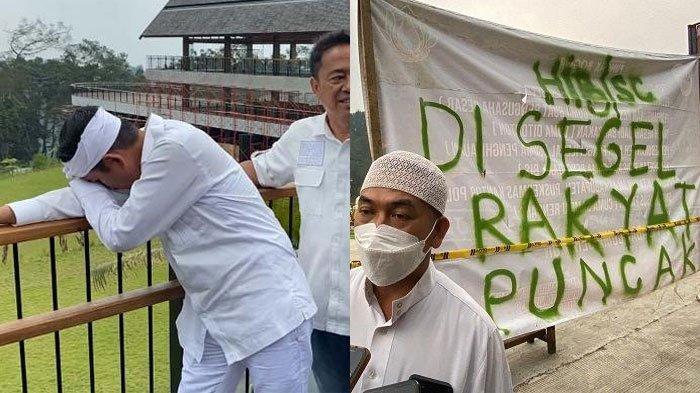 DEDI MULYADI NANGIS - Gubernur Jawa Barat Dedi Mulyadi menangis saat melihat kondisi alam di Puncak Bogor yang tergerus pembangunan tempat wisata. Sulaeman (50), warga yang mendukung penertiban bangunan tak berizin di objek wisata Hibics Fantasy di kawasan Puncak Bogor, Kamis (6/3/2025).