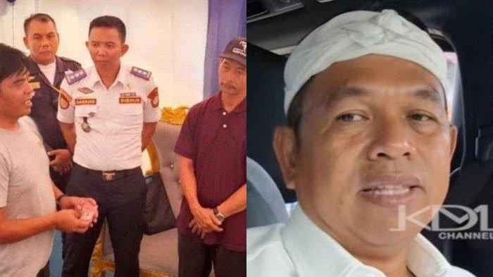 ANCAMAN GUBERNUR JABAR - Kepala Bidang Lalu Lintas Dishub Kabupaten Bogor, Dadang Kosasih, bersama perwakilan para sopir angkot, Organda, dan KKSU, melakukan klarifikasi masalah uang kompensasi sopir angkot di Simpang Gadog, Megamendung, Kabupaten Bogor, Jawa Barat, Jumat (4/4/2025). Dedi Mulyadi menyebut hidup para oknum yang sunat dana bantuan tak tenang.