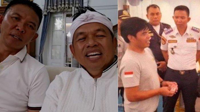 DEDI MULYADI DUDUKKAN - (kiri) Gubernur Jawa Barat saat bertemu Kabid Lalu Lintas Angkutan Jalan Dishub Kabupaten Bogor, Dadang Kosasih di Gedung Pakuan, Kota Bandung, Senin (7/4/2025).(kanan) Kepala Bidang Lalu Lintas Dishub Kabupaten Bogor, Dadang Kosasih (baju putih-ketiga dari kiri) bersama perwakilan para sopir angkot, Organda dan KKSU melakukan klarifikasi masalah uang kompensasi sopir angkot di Simpang Gadog, Megamendung, Kabupaten Bogor, Jawa Barat, Jumat (4/4/2025).