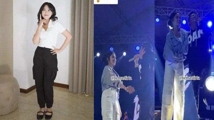 Denny Caknan pamer kemesraan dengan Bella Bonita di atas panggung