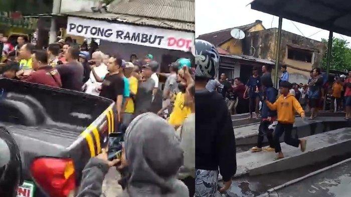Detik-detik tersangka curanmor ditangkap polisi usai menghadapi kemarahan warga di Simpang Tiga Jalan Panjaitan, Kabupaten Lumajang.