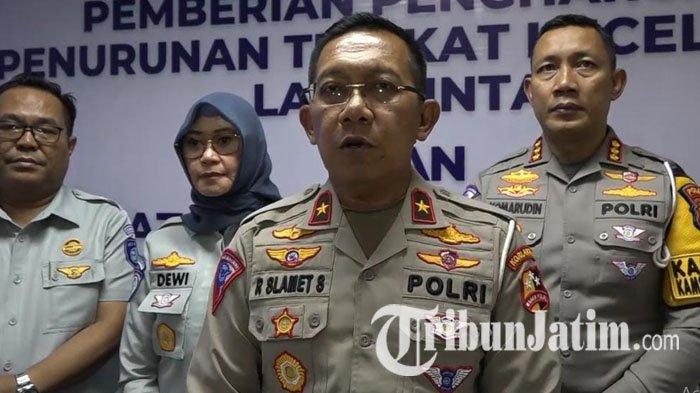Direktur Direktorat Penegakan Hukum (Ditgakkum) Korlantas Polri, Brigjen Pol Raden Slamet Santoso, Sabtu (1/6/2024).