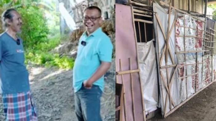 SOSOK HAFID - (Kiri) Sebuah kisah mengharukan datang dari seorang pria bernama Hafid, lulusan Fakultas Kedokteran Universitas Indonesia yang juga meraih gelar spesialis Telinga Hidung Tenggorokan (THT) di Singapura. (Kanan) Suasana rumah bedeng tempat tinggal Hafid yang berada di bawah kolong jembatan Sungai Kalijajar, Kabupaten Demak, Senin (28/7/2025).