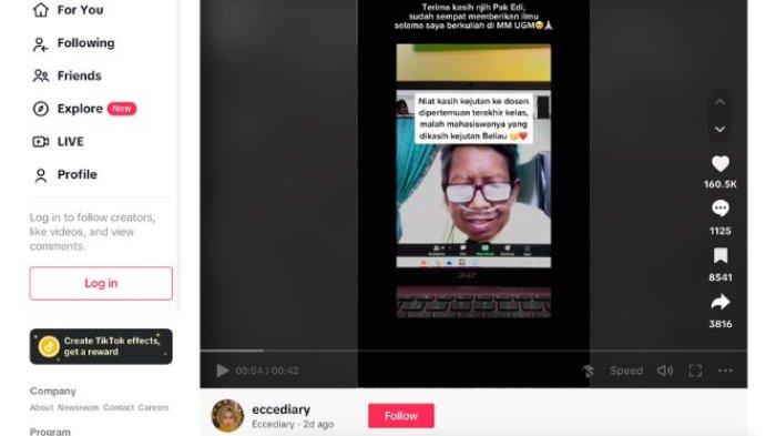 Dosen UGM yang viral pada 2021 karena tetap mengajar meski sakit, kini mahasiswa bawa kabar duka telah meninggal