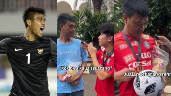 Dulu jagoan Timnas, mantan pesepakbola haru dagang emping diborong TikToker Rp 20 juta.