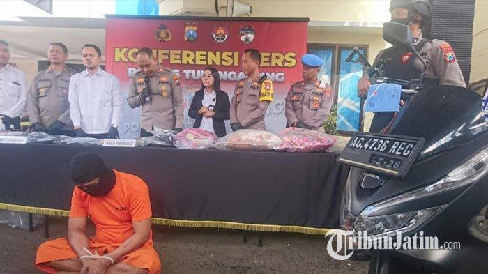 EP alias Glowoh, tersangka pembunuh pasangan Tri Suharno dan Ning Rahayu pasutri di Tulungagung.
