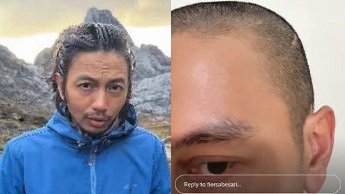 TAKLUKKAN PUNCAK CARSTENZ - Fiersa Besari bagikan potretnya cukur habis rambut. Nazar usai taklukkan puncak Carstensz Pyramid di Kabupaten Mimika, Papua ini.