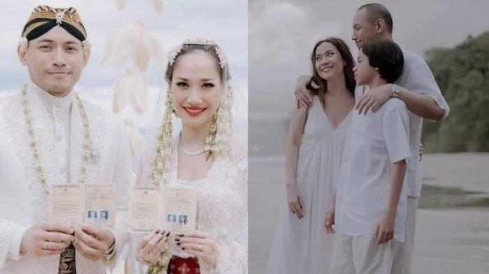 Foto pernikahan Bunga Citra Lestari dan Tiko Aryawardhana.