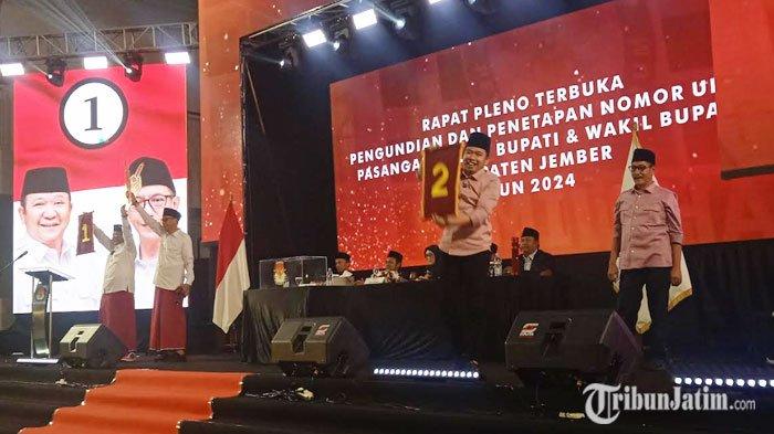 Hasil Nomor Urut Pilkada Jember 2024, Hendy-Gus Firjaun 1 dan Gus Fawait-Djoko 2