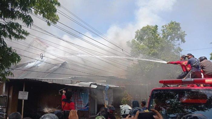 Hasil olah TKP kebakaran gudang konveksi di Ponorogo.