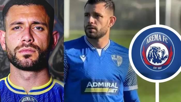 SOSOK PEMAIN BARU AREMA - Pemain yang memiliki nama lengkap Ian Lucas Puleio Araya sudah berada di Malang dan menggunakan jersey home terbaru Arema FC.