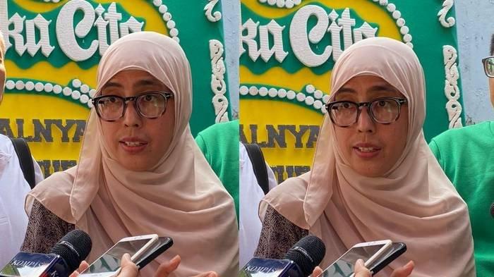 SOSOK ARGO - Ibunda Argo Ericko Achfandi (19), Meiliana (48), saat ditemui di rumah duka di Kalibaru, Cilodong, Kota Depok, Jawa Barat, Sabtu (31/5/2025).