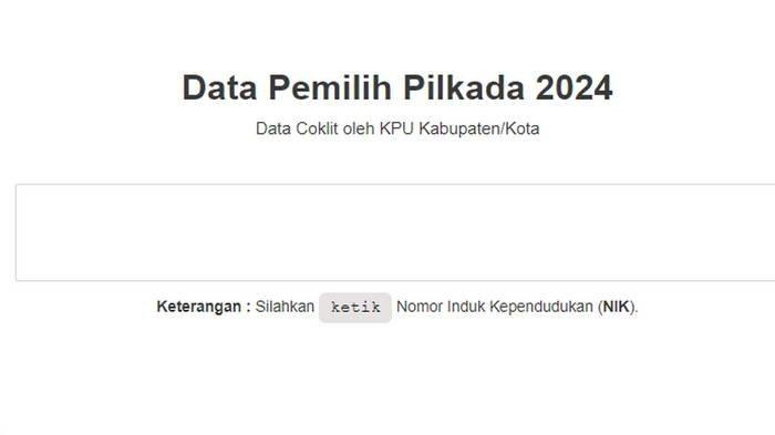 Ilustrasi cara cek DPT online di Pilkada 2024.