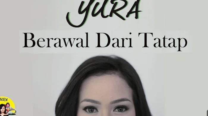 Ilustrasi lirik lagu dan chord gitar Berawal dari Tatap - Yura Yunita.