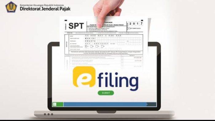 Ilustrasi pelaporan SPT Tahunan lewat e-Filing.