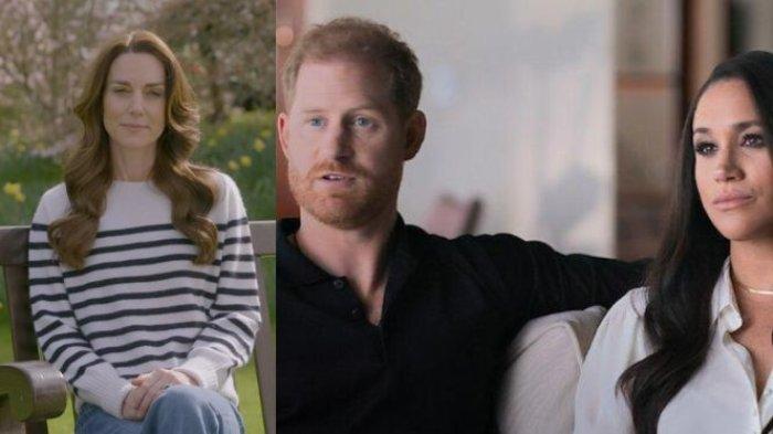 Inilah pesan Harry dan Meghan Markle soal penyakit yang diderita oleh Kate Middleton.