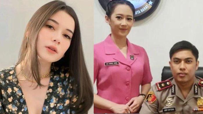 DUGAAN PERSELINGKUHAN - (foto kanan) Potret kebersamaan Kompol Arif Purnama Oktora dan istrinya Kusuma Anggraini. Kini Kapolsek Metro Setiabudi tersebut diduga selingkuh dengan selebgram Iris Wullur (foto kiri).