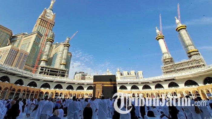 Jemaah haji di Makkah, dalam pelaksanaan Ibadah Haji 2023.