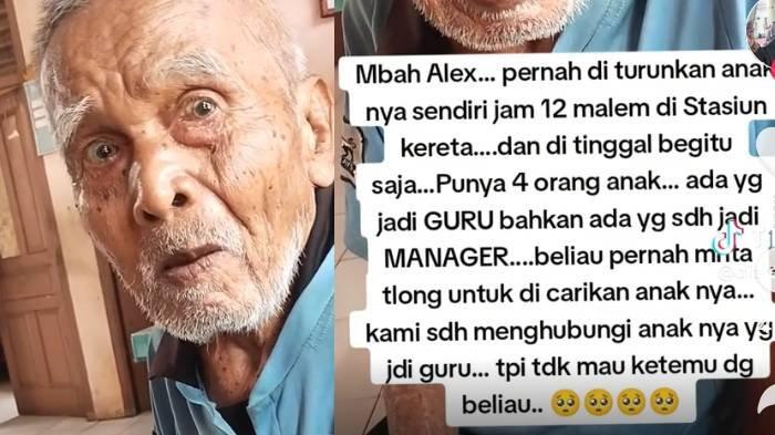 Kakek Alex pernah diturunkan anaknya tengah malam di sebuah stasiun.