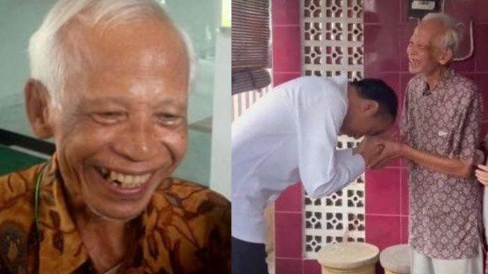 DOSEN JOKOWI DI UGM - (foto kiri-kanan) Sosok Kasmudjo, dosen pebimbing Jokowi semasa kuliah di Fakultas Kehutanan UGM terseret isu dugaan ijazah palsu. Kini Presiden Ke-7 RI datangi rumah dosen pembimbing akademiknya semasa kuliah.