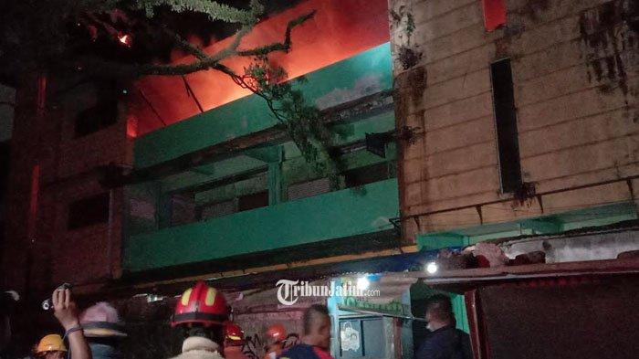 Kebakaran Pasar Comboran Kota Malang, Jumat (13/9/2024).
