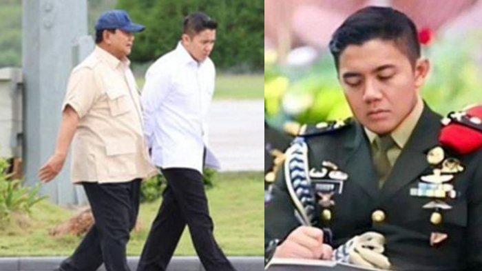 TEDDY NAIK PANGKAT - Sekretaris Kabinet (Seskab) Mayor Teddy yang dampingi Presiden Prabowo Subianto beberapa waktu lalu (kiri). Sekretaris Kabinet (Seskab) Mayor Teddy Indra Wijaya resmi naik pangkat menjadi Letnan Kolonel (Letkol) pada 25 Februari 2025. (kanan)