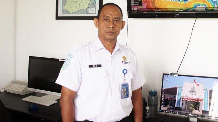 Kepala Badan Meteorologi, Klimatologi, dan Geofisika (BMKG) Stasiun Meteorologi Tuban, Zem Irianto jelaskan soal gempa di Tuban, Jumat (22/3/2024) siang.