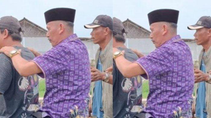 PAGAR LAUT - Kepala Desa Kohod, Arsin yang membela pagar laut di Kabupaten Tangerang menghindari wawancara wartawan usai debat dengan Menteri ATR Nusron Wahid, Jumat (24/1/2025). Arsin kini disorot karena memiliki mobil Civic hingga Rubicon.
