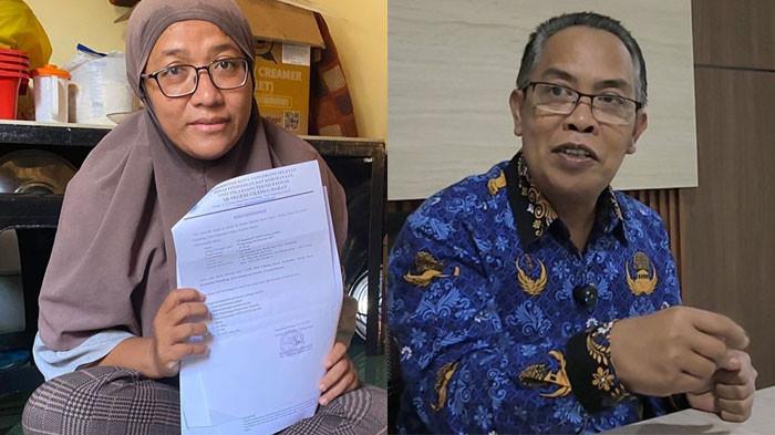 SERAGAM - Nur Febri Susanti (38), seorang ibu rumah tangga di Pamulang, Tangerang Selatan (Tangsel), harus menunda harapan menyekolahkan dua anaknya karena terbentur biaya seragam sekolah yang disebut mencapai Rp 1,1 juta per anak. Kepala Bidang Pembinaan SD Dinas Pendidikan dan Kebudayaan Tangsel, Didin Sihabudin, saat ditemui di Kantor Dinas Pendidikan dan Kebudayaan Kota Tangerang Selatan, mengatakan, Kepsek tak dapat sanksi.