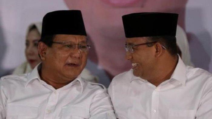 Ketua Umum Partai Gerindra, Prabowo Subianto (kiri) dan Anies Baswedan.