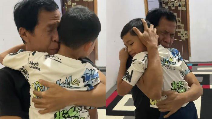 KIWIL BERTEMU ANAK - Kiwil menangis saat memeluk anak-anaknya di hari Lebaran 2025. Momen tersebut dibagikan mantan istrinya, Meggy Wulandari melalui akun Instagram pribadinya @meggywulandari_real, yang dikutip Selasa (8/4/2025).