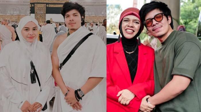 Kolase foto Atta dan Aurel saat ibadah haji.