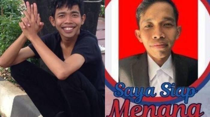 Kolase foto Dede Sunandar yang sempat maju nyaleg.