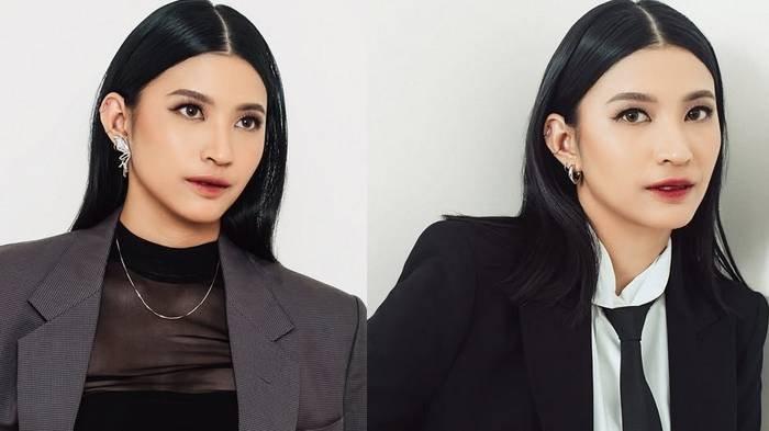 Kolase foto Keisha Cinantya vokalis baru grup band HIVI!.