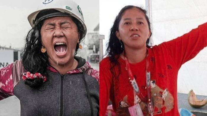 Kolase foto Rara Istiani Wilandari alias Mbak Rara pawang hujan.
