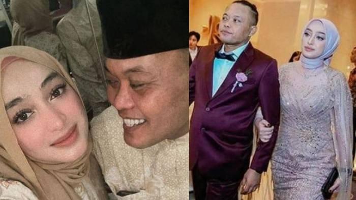Kolase foto Sule dengan wanita cantik bernama Santyka Fauziah.