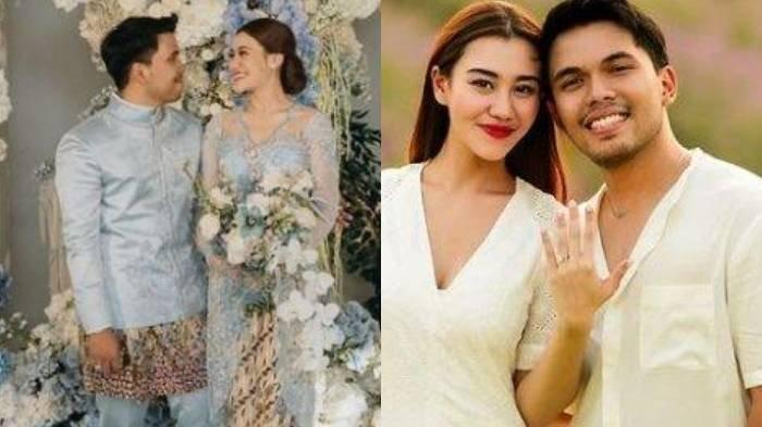 Kolase foto momen romantis Thariq Halilintar dan Aaliyah Massaid.