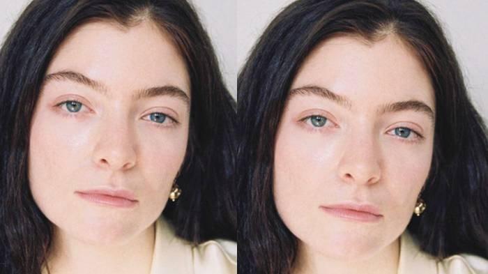 LIRIK LAGU - Kolase foto potret penyanyi Lorde.