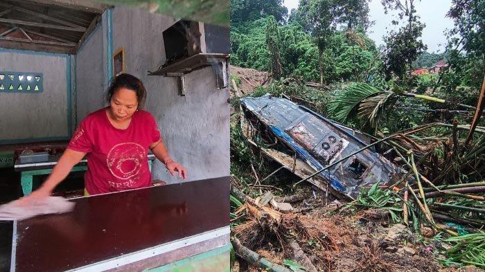 Lestari Penjual Kopi Cemas Selamatkan Penumpang Bus Tertimpa Longsor, Semua Berhamburan ke Warungnya