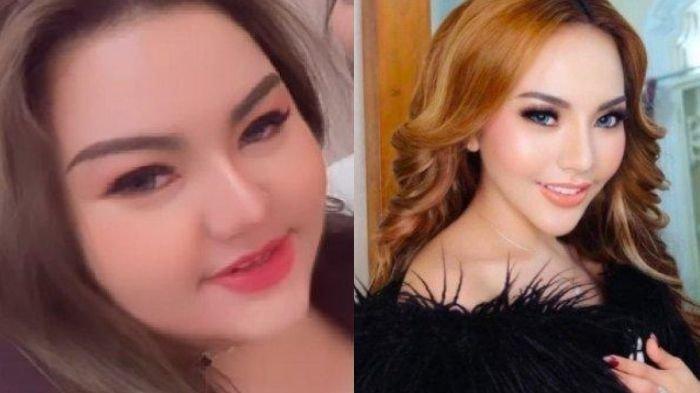 LISA MARIANA GEMUK - Dulu langsing, penampilan Lisa Mariana sekarang (foto kiri) jadi sorotan. Model majalah dewasa ngaku punya anak dengan Ridwan Kamil ini ungkap penyebab perubahan berat badannya.