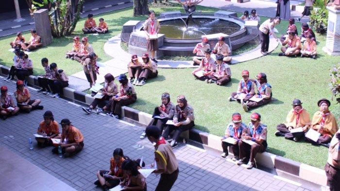 Lomba Pramuka Dempo Cup XVIII 2023 di SMA Katolik St Albertus Malang.