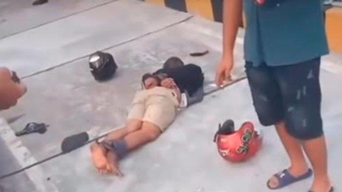Maling sepeda motor ditangkap di Jembatan Suramadu, Selasa (18/7).