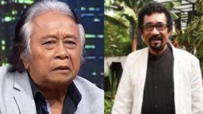 HAMDAN ATT MENINGGAL - (Kiri) Potret Mansyur S. (Kanan) Hamdan ATT, pada acara jumpa pers pelaksanaan Jakarta Festival Melayu, di Gallery Cafe, Taman Ismail Marzuki, Jakarta Pusat, Senin (19/8/2013). Mansyur S turut kehilangan atas berpulangnya penyanyi senior, Hamdan ATT.