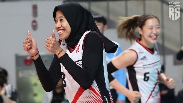 Megawati Hangestri, pevoli Red Sparks Korea Selatan risih privasinya diusik.