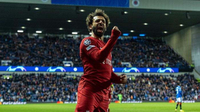 Mohamed Salah mencetak hattrick ke gawang Rangers pada matchday keempat Liga Champions